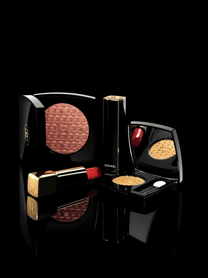Bronz och guld i The illuminating blush powder och ögonskugga Ombre Première.