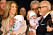 Celine Dion and husband Rene Angelil with twins Nelson and Eddy and son Rene-Charles and mother Therese, far right
