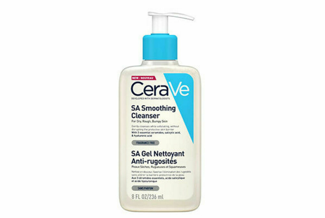 cerave sa cleanser mot knottrig hud