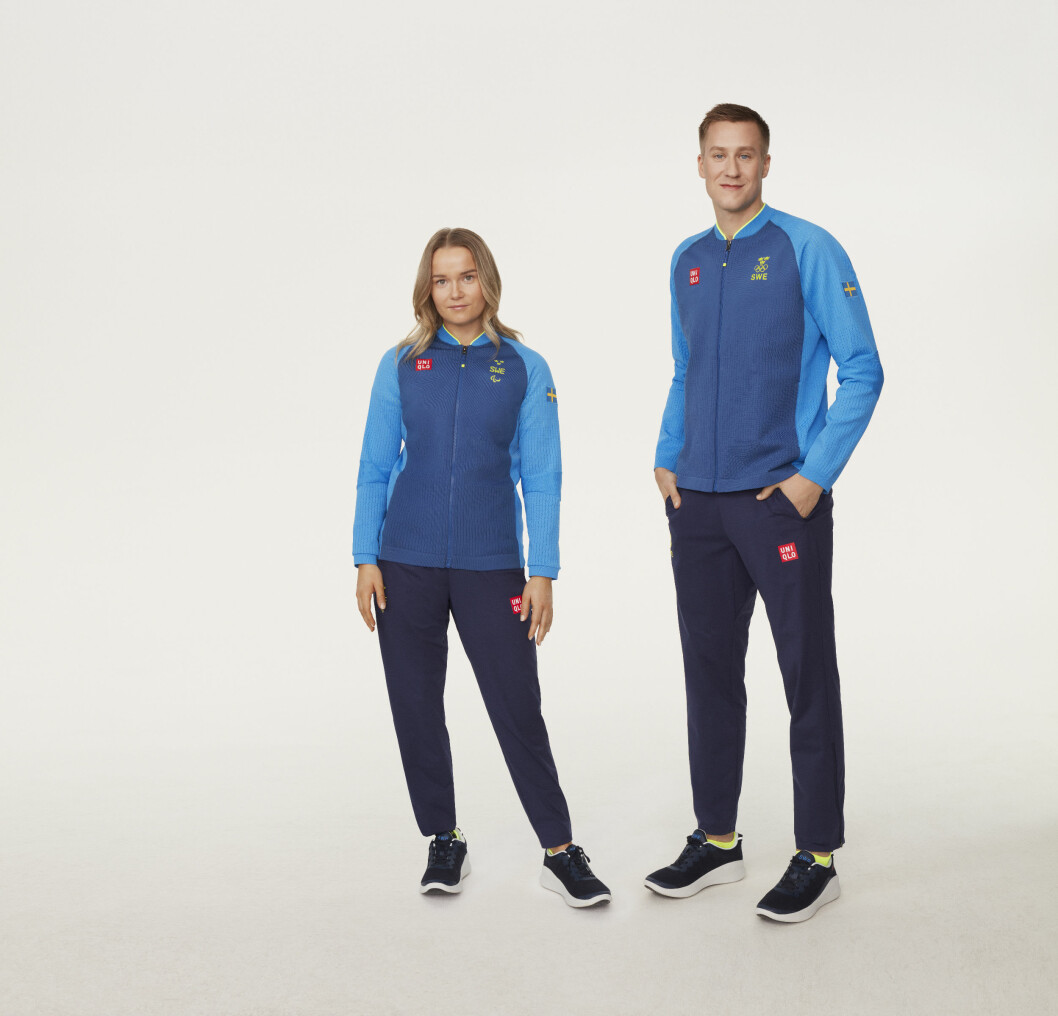 Svenska atleter i Uniqlo OS-kläder.