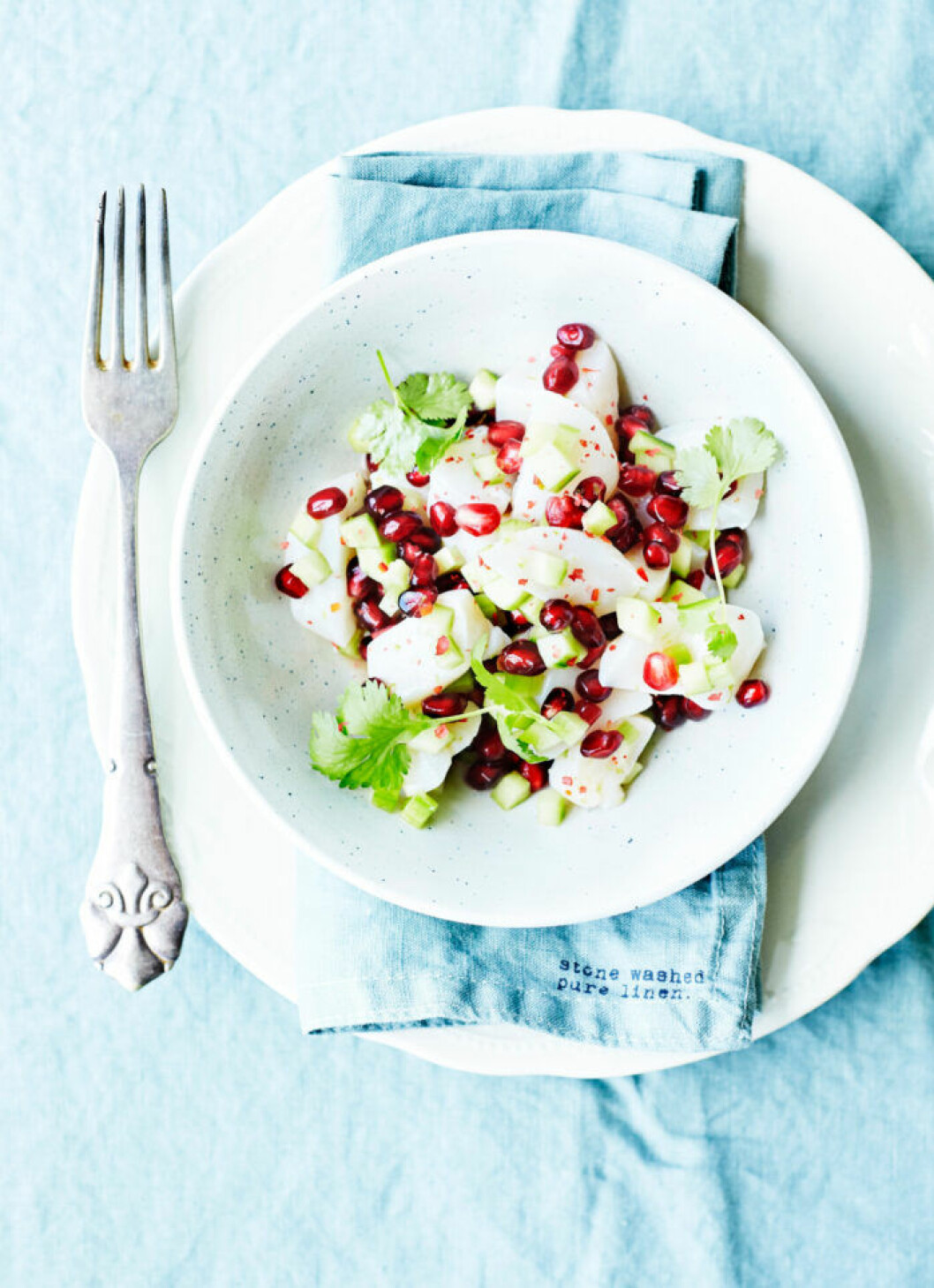 Ceviche på kammussla med lime och chili. Ceviche på kammussla med frisk lime och chili