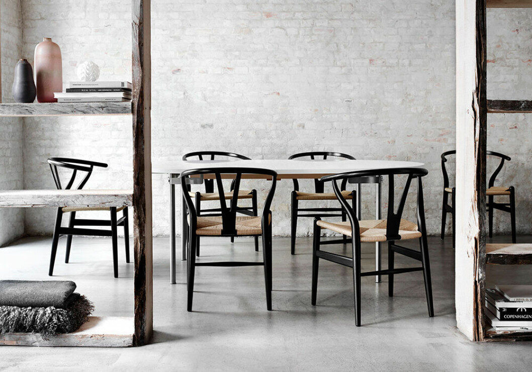 Hans J Wagner designade Y-stolen, Wishbone Chair