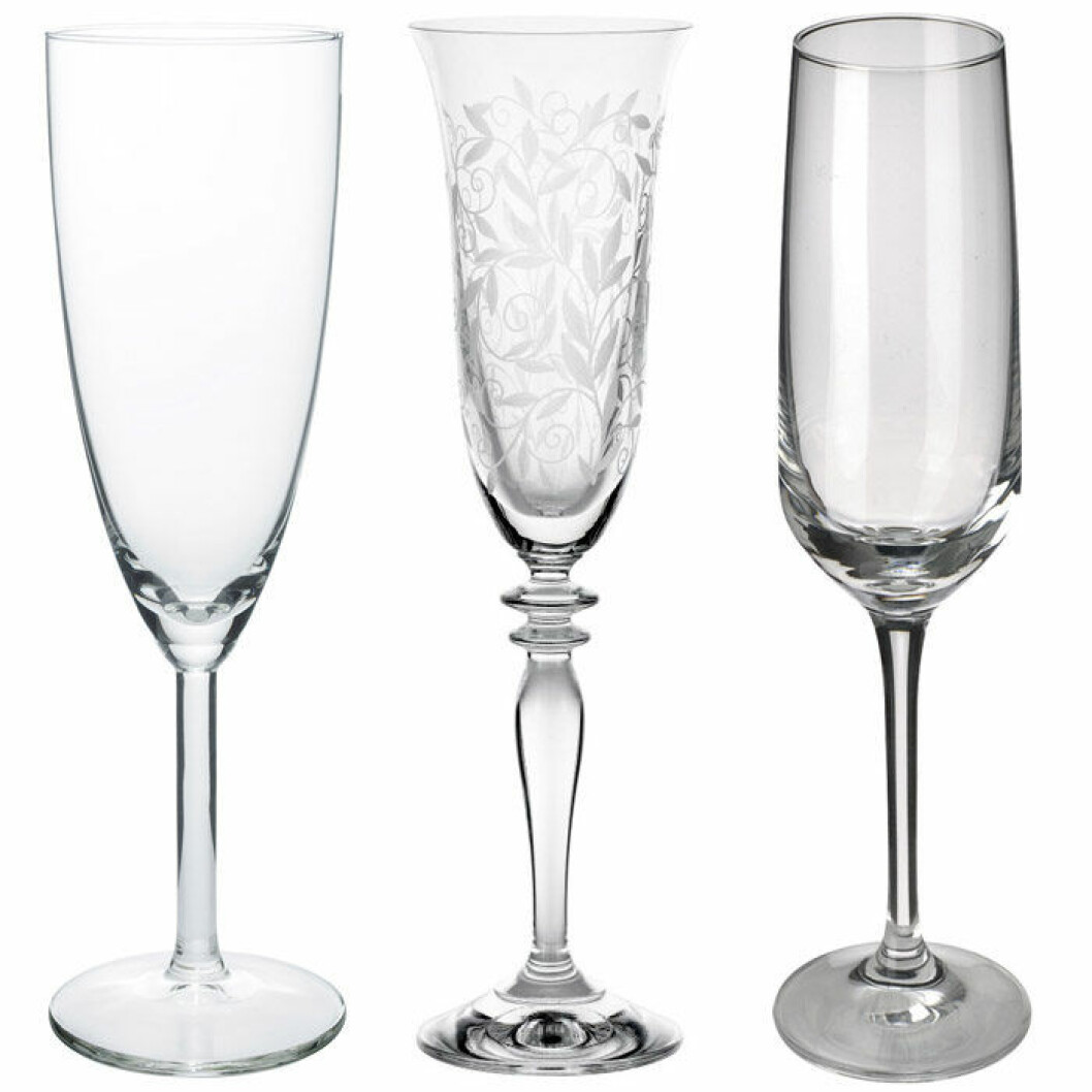 Flöjtglas under 100 kr.