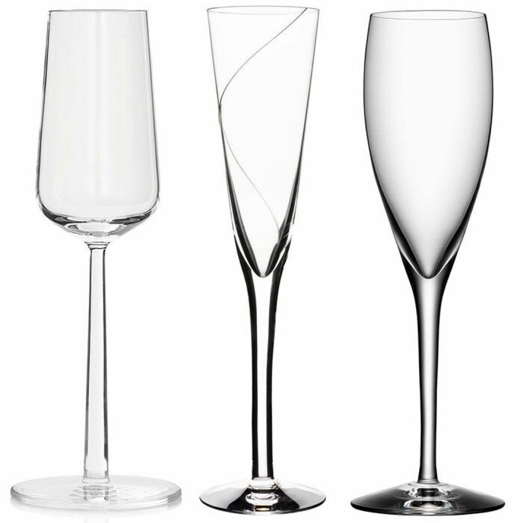 Flöjtglas över 100 kr.