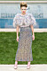 Chanel Haute Couture Paris, klänning i tweet med fjädrar.