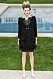 Chanel Haute Couture Paris, svart fjäderkostym.