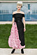 Chanel Haute Couture Paris, svart klänning med rosa detaljer.