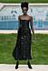 Chanel Haute Couture Paris, svart glitterklänning.