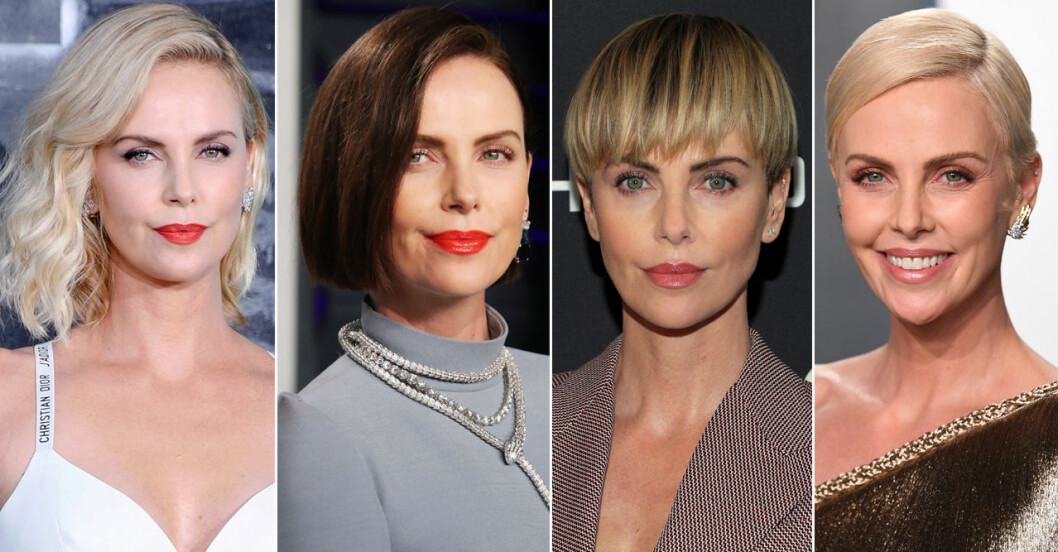Charlize Theron hade ett minst sagt hektiskt (h)år. Charlize Theron i massa olika frisyrer