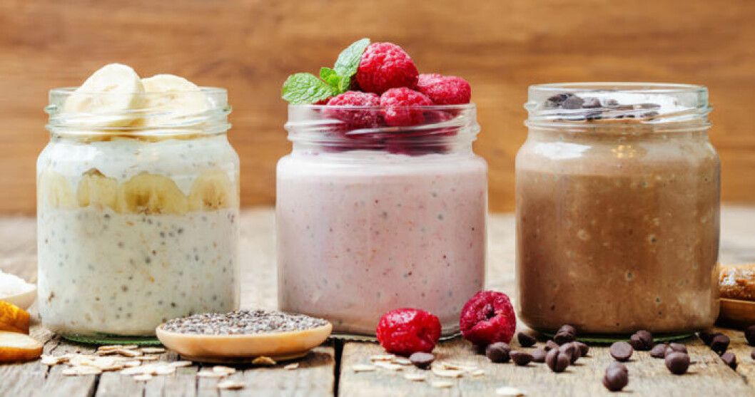 Olika sorters chiapudding mot orolig mage.