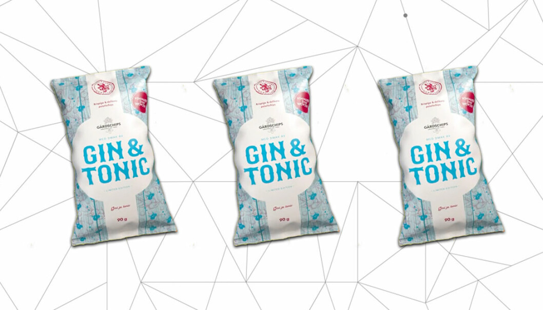 Nu finns det chips med smak av Gin & tonic