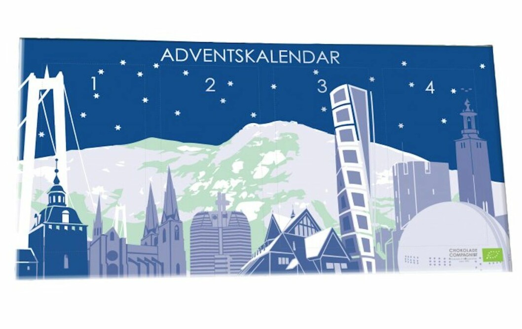 Adventskalender med choklad 2018