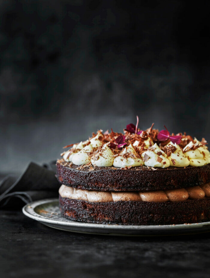 Recept på chokladkaka med chokladkräm