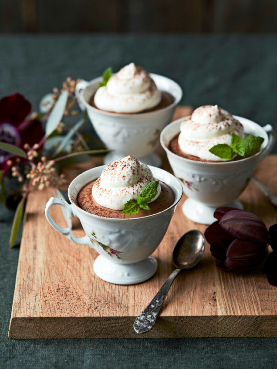 Chokladmousse med kaffesmak. Chokladmousse med kaffesmak