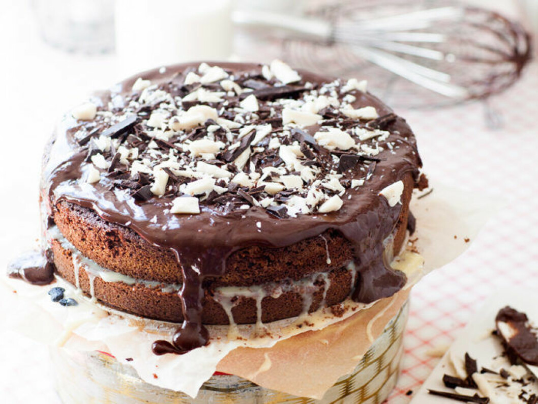 Chokladtårta de luxe. Chokladtårta de luxe.