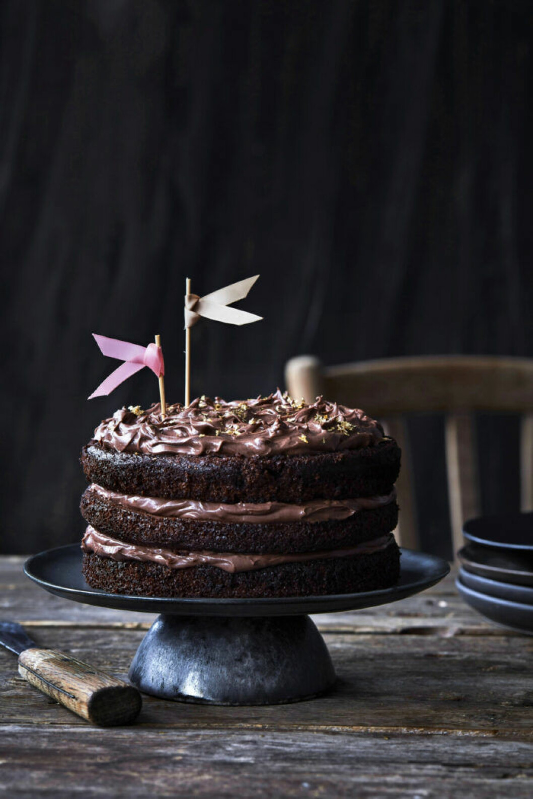 Chokladtårta med nutella. Recept på chokladtårta med nutella