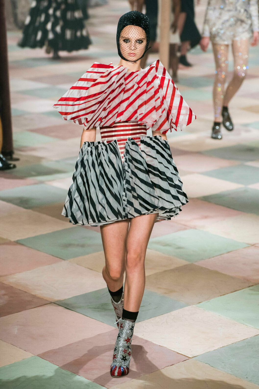 Randig klänning från Dior SS19 haute couture