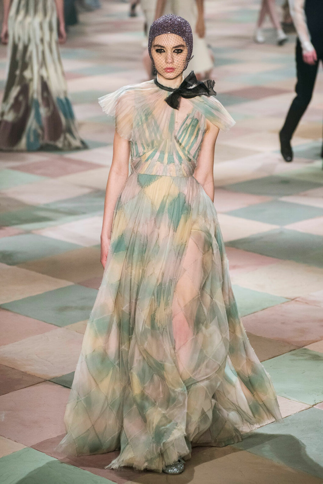 Härliga rutor på Diors SS19 haute couture–visning