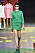 Grönt set med kort kjol från Dior.
