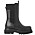 svarta chunky boots i läder med ribbad resår i sidan från COS hösten 2021