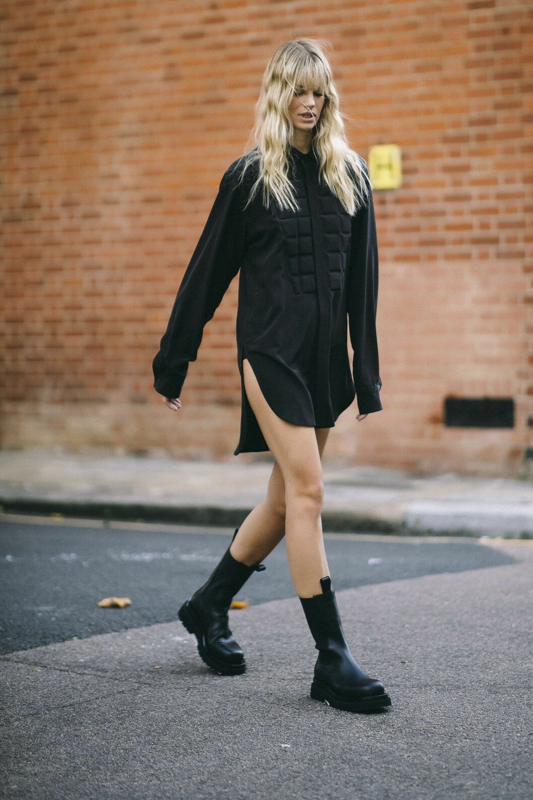 chunky boots london fashion week.