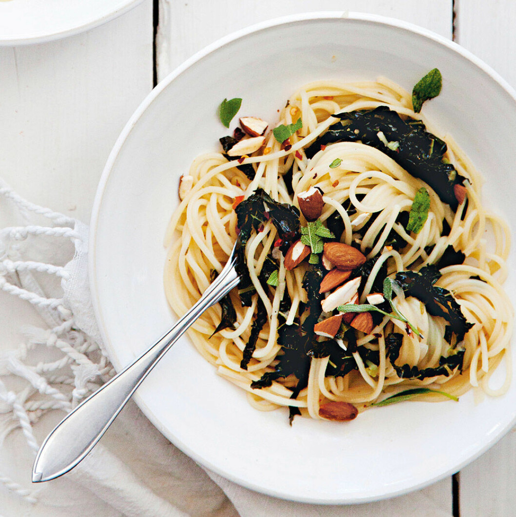 Gräddig citruspasta – vintervarianten. Foto: Karoline Jönsson Gräddig citruspasta – vintervarianten.