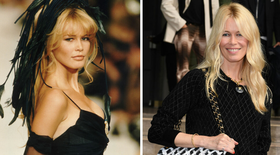 Claudia Schiffer då och nu
