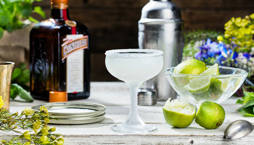 Klassisk Margarita med tequila, Cointreau och lime.