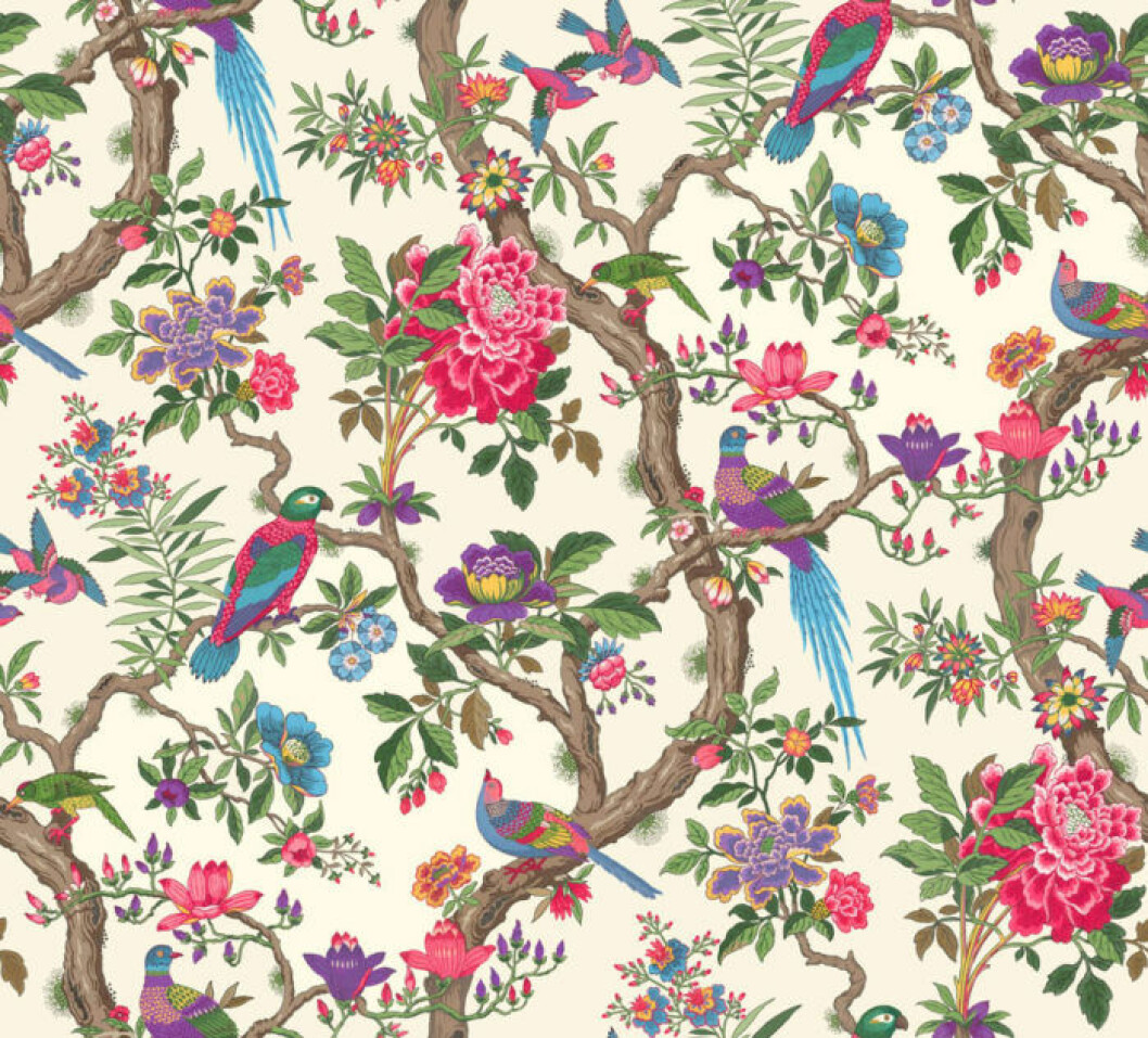 Blommig tapet Fontainebleau från Cole & Son 