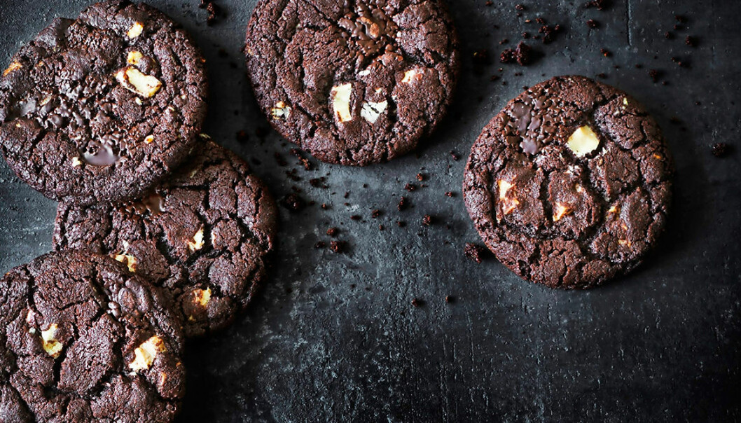 Recept på cookies med vit choklad