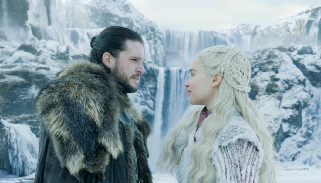 Jon Snow och Daenerys Targaryen i Game of thrones.