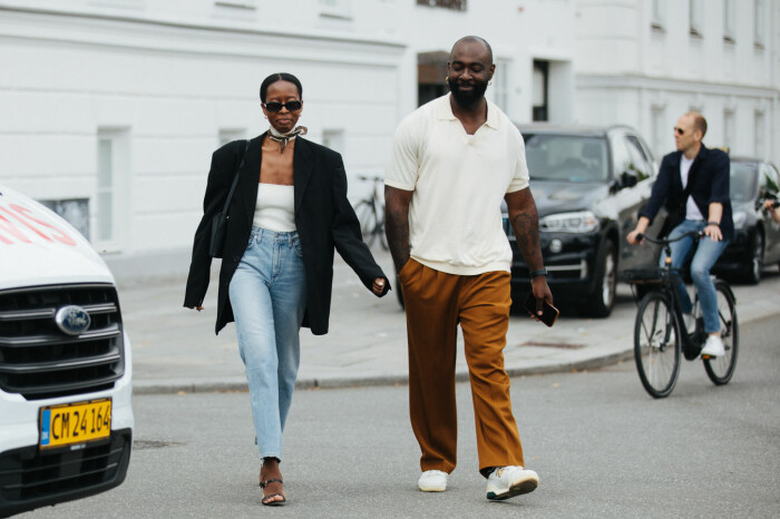Denim-inspiration signerat <a target="_blank" href="https://www.instagram.com/sylviemus_/">Sylvie Mus</a> från modeveckan i Köpenhamn. Sylvie Mus i denim under modeveckan i Köpenhamn SS22.