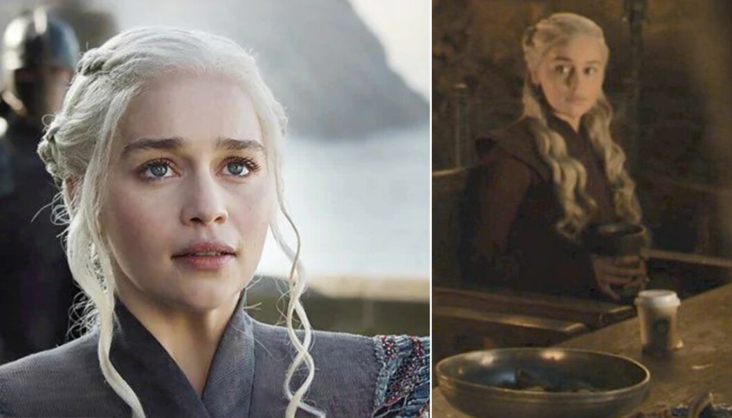 Daenerys Targaryen och starbucksmuggen