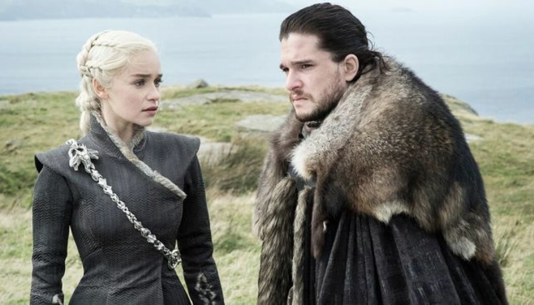 Jon and Daenerys i Game of Thrones