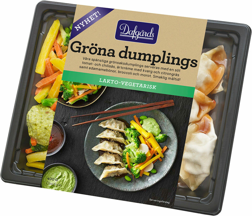 Gröna dumplings. Gröna dumplings.