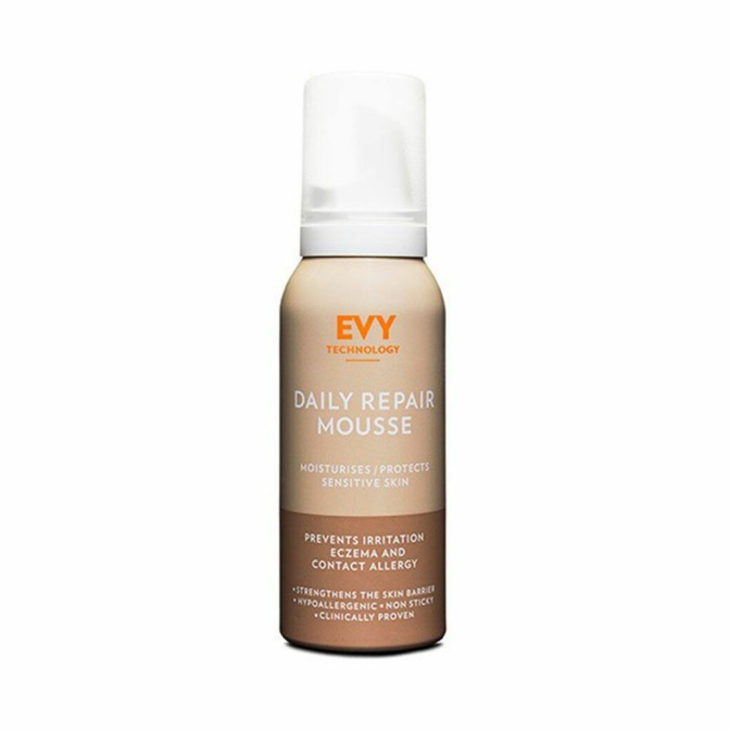 Evy technology har en härlig mousse vid namn Daily repair mousse som gärna kan användas som en skön aftersun.