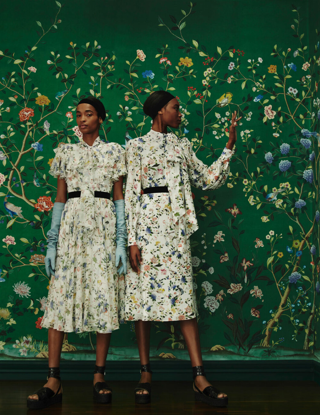 Nya tapeter samarbete Erdem De Gournay