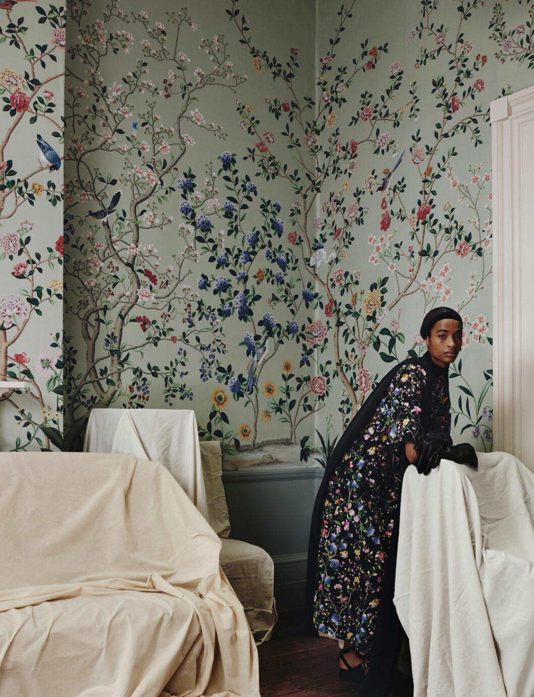 Nya tapeter samarbete Erdem De Gournay