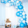 dekoration babyshower ballongbåge blå