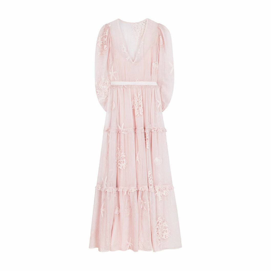 Rosa kaftan till bröllop