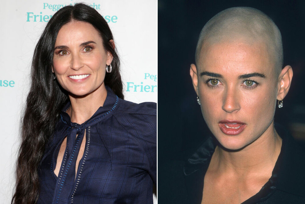 Demi Moore rakade av sig håret inför en roll. Demi Moore har rakat av sig håret