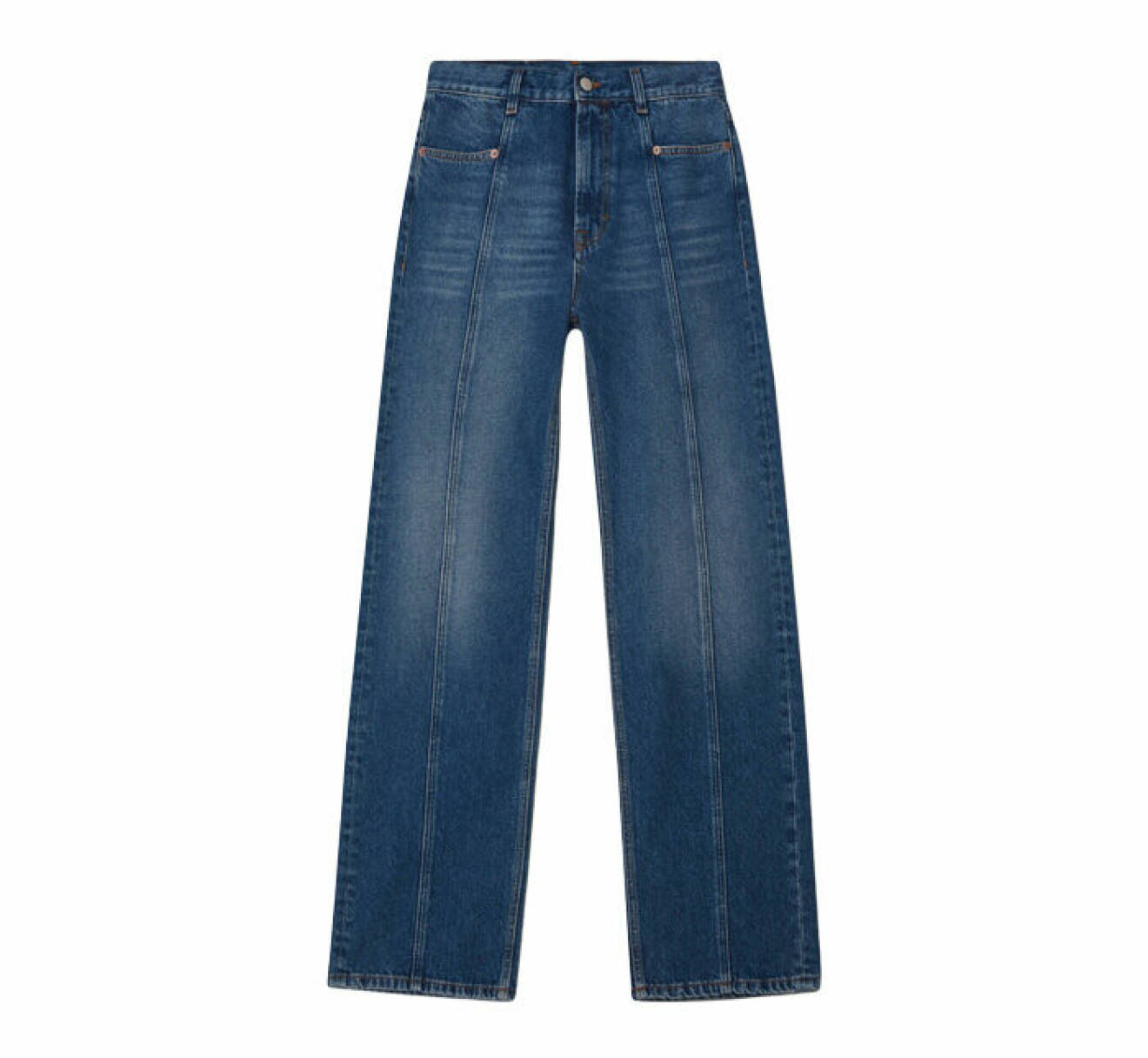 jeans med långa ben med lös passform och sömmar framtill från Dagmar