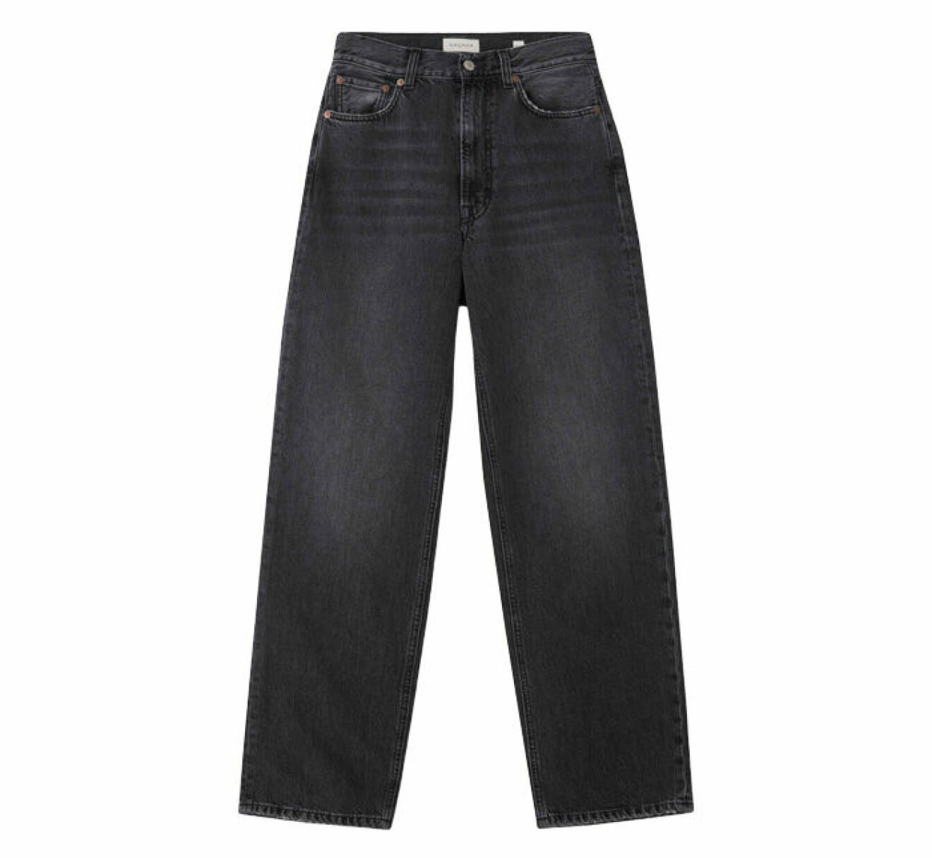 vida jeans i grå nyans med avslappnad passform från Dagmars jeanskollektion