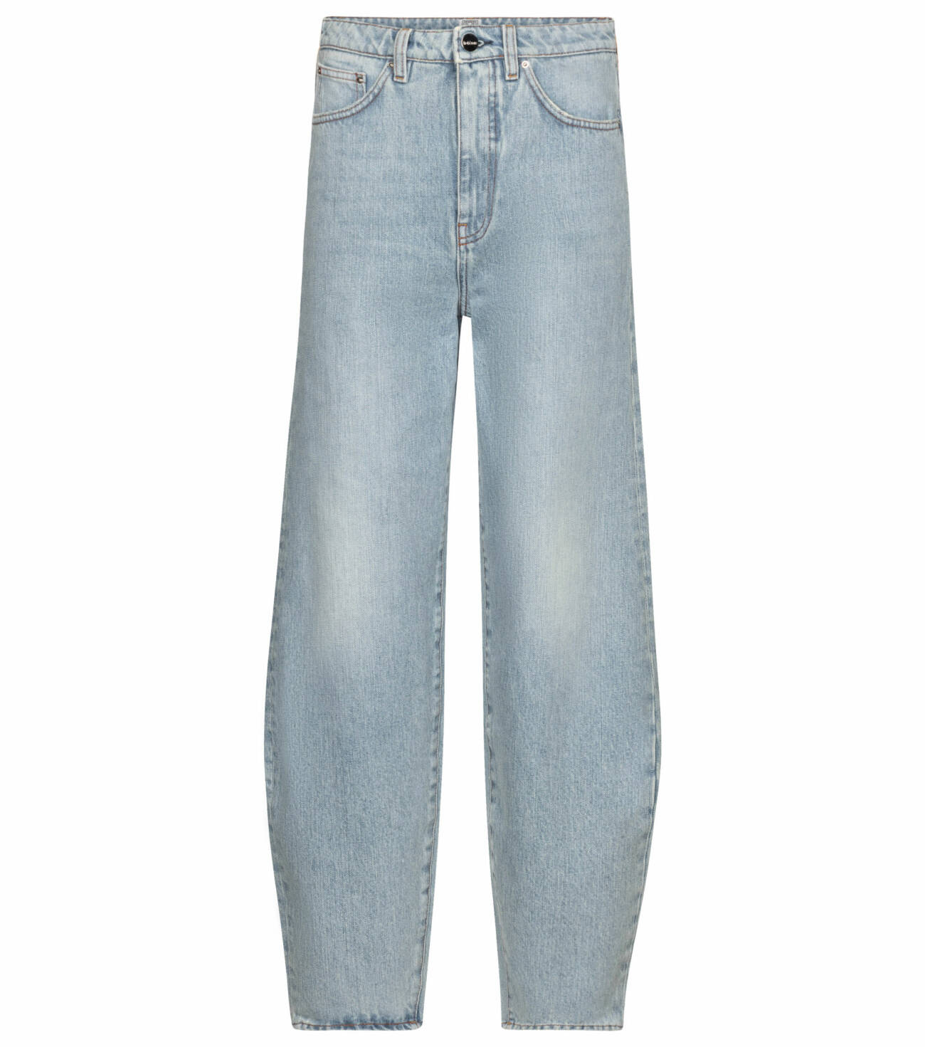 Jeans i ljus tvätt och avslappnad modell
