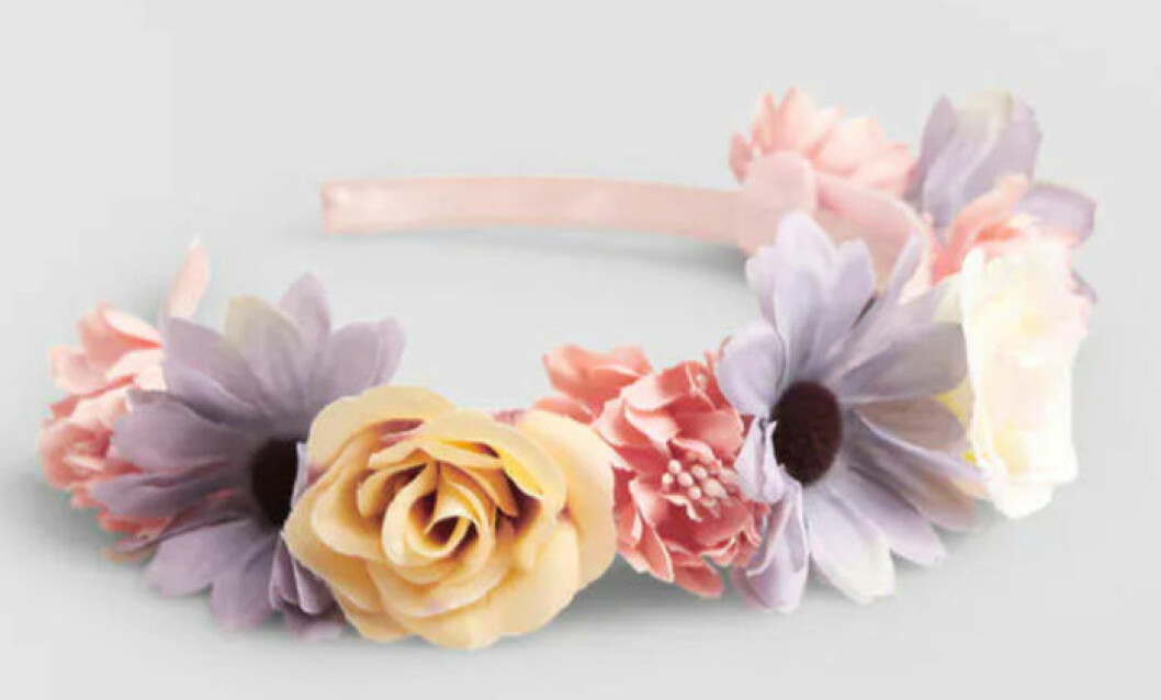 Diadem med pastellblommor från gina tricot