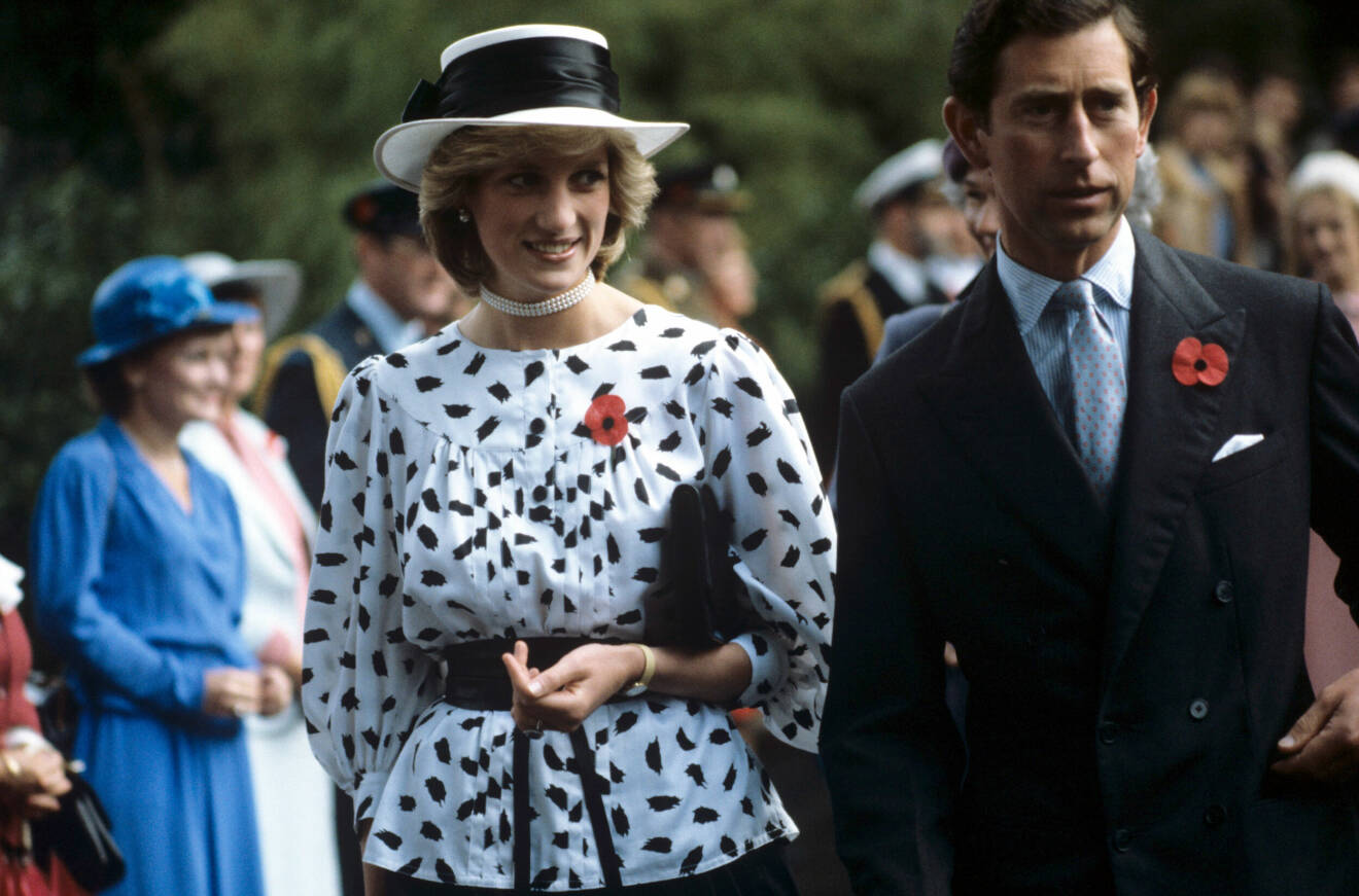 Diana i svartvit look, 1983.