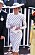 Diana i vit prickig klänning och hatt i Ascot 1988