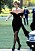 Diana i svart kort klänning