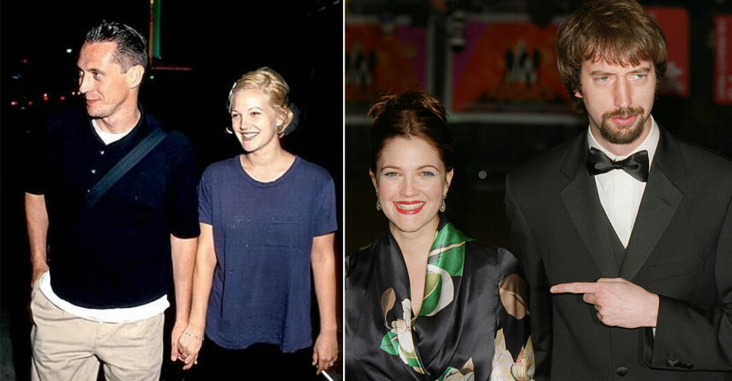 Drew med Jeremy Thomas t.v. och Tom Green t.h.