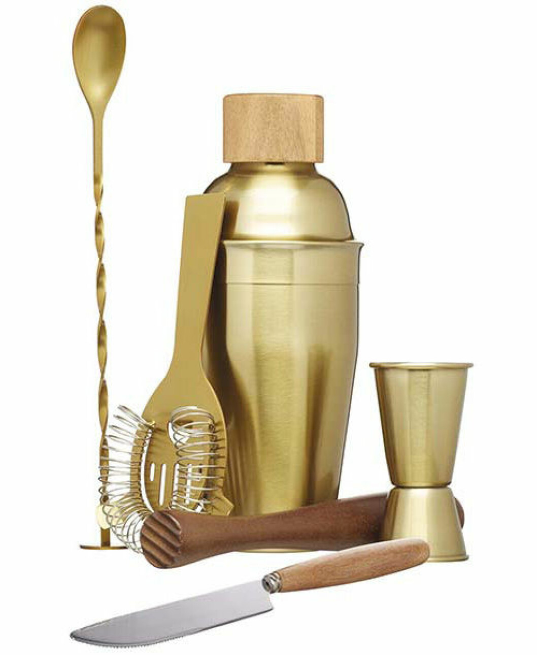 Drinkset i guld från Kitchen Craft
